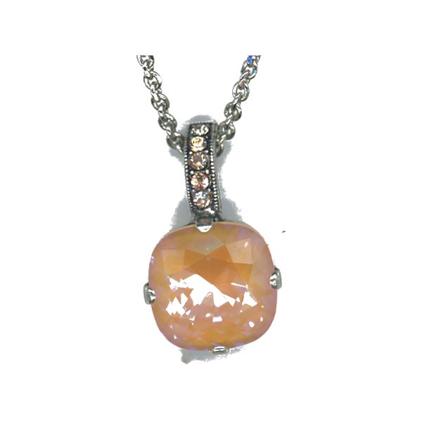 Pendant By Mariana Woman Refined Light Peach Sun-Kissed Peach Swarovski Crystals