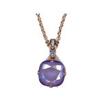 Pendant By Mariana Woman Refined Violet Dark green Swarovski Crystals - Image 2