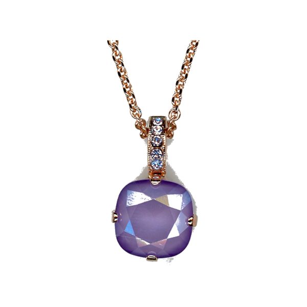 Pendant By Mariana Woman Refined Violet Dark green Swarovski Crystals