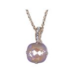 Pendant By Mariana Woman Refined Violet Light.Olive Swarovski Crystals - Image 2