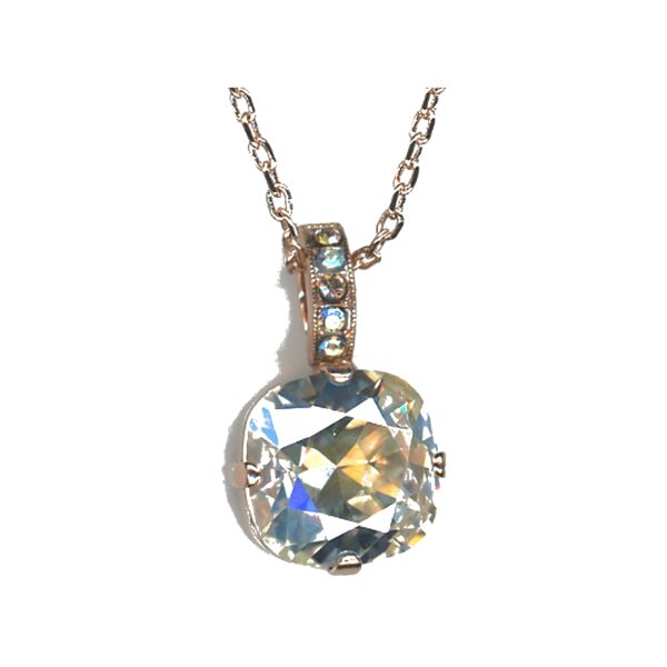 Pendant By Mariana Woman Refined Clear Black Diamond Swarovski Crystals