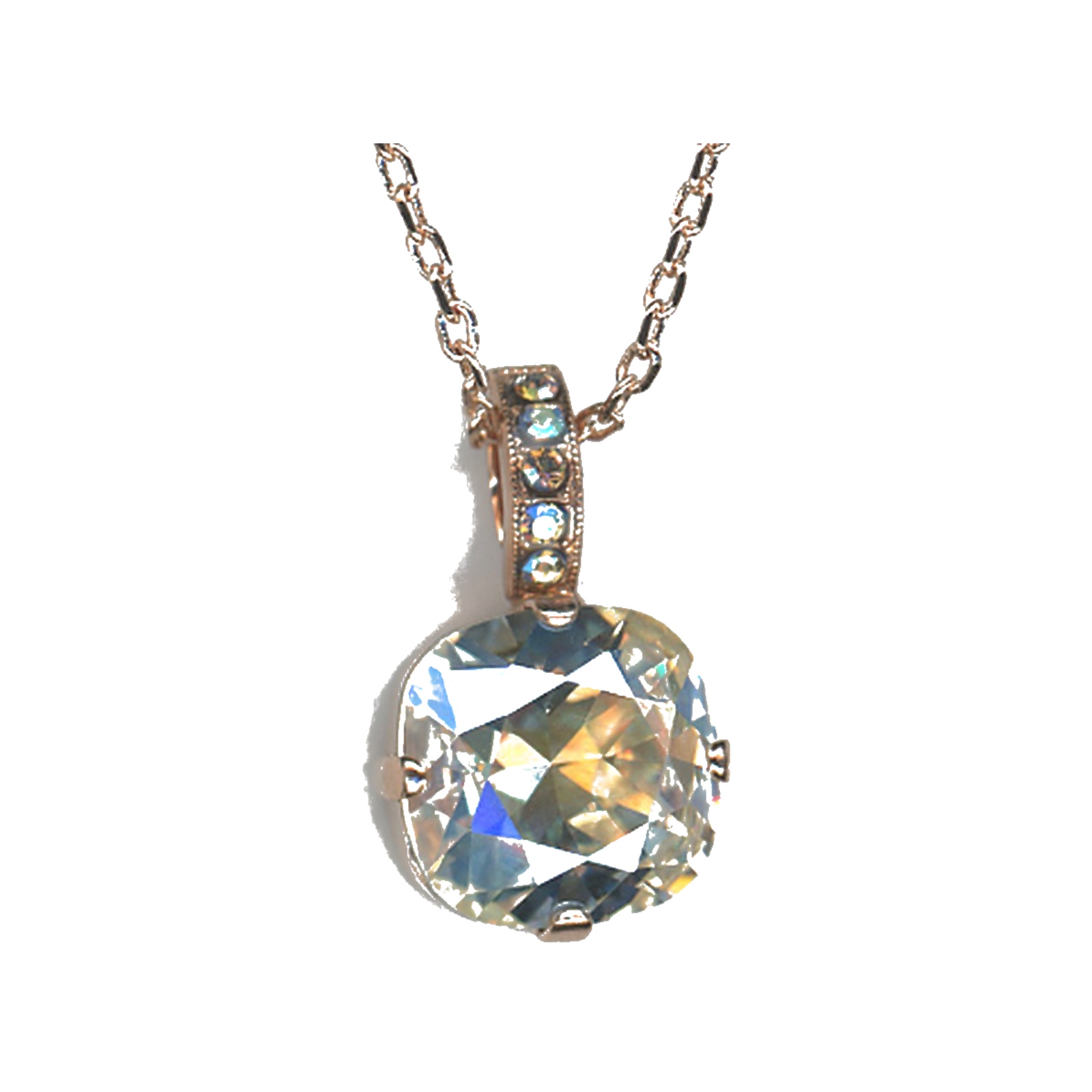 N-5326-2-512-YG Pendant By Mariana Woman Refined Clear Black Diamond Swarovski Crystals - Image 1