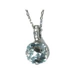 Pendant By Mariana Woman Refined Moonlight and Light Azore Swarovski Crystals - Image 2