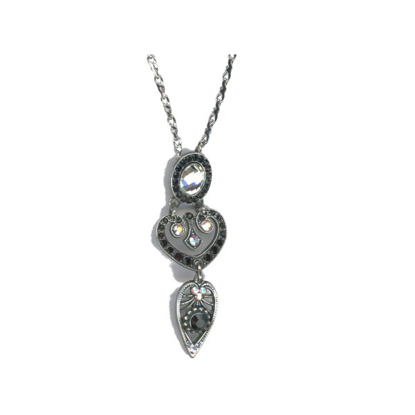 Pendant By Mariana Woman Charming Jet, AB, Pearl and Clear Swarovski Crystals