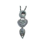 Pendant By Mariana Woman Bold Light Blue and Pacific Opaque swarovski Crystals