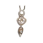 Pendant By Mariana Woman Chic Shell Mineral and Moonstone Swarovski Crystals