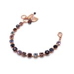Bracelet By Mariana Woman Stylish Tanzanite and Cyclamen Opal Swarovski Crystals - Image 3