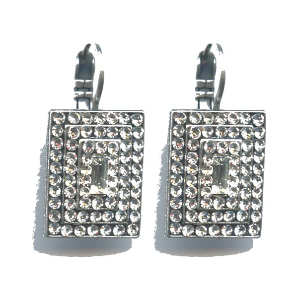 Earrings By Mariana Woman Modern Clear Swarovski Crystals