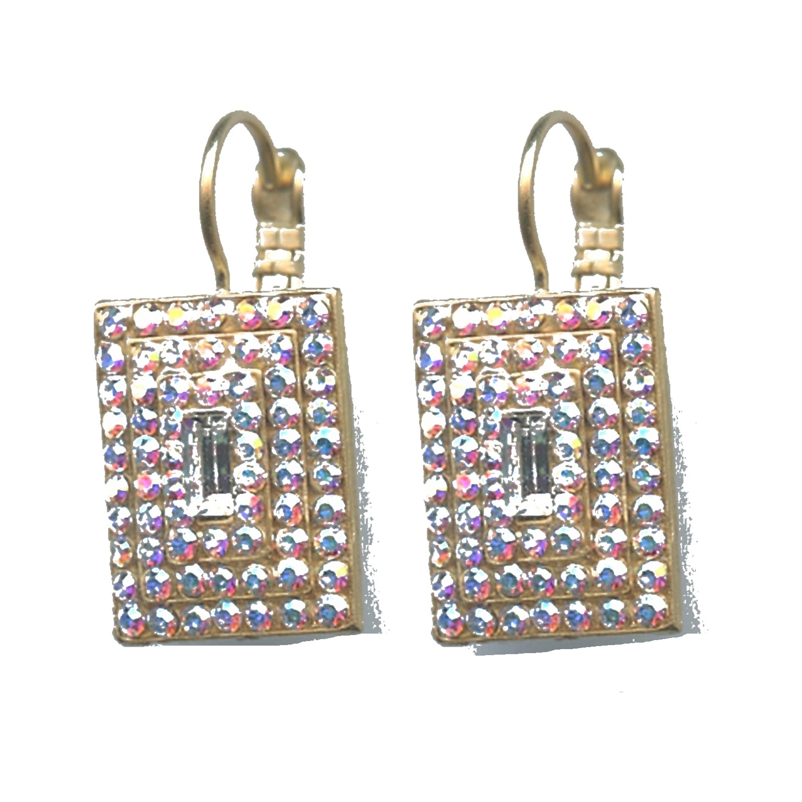 E-1000-3-001AB-SP6-4 Earrings By Mariana Woman Stylish Crystal AB Swarovski Crystals - Image 1
