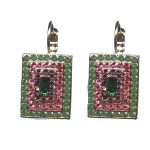 Earrings By Mariana Woman Radiant Topaz and Jonquil Yellow Swarovski Crystals - Image 2