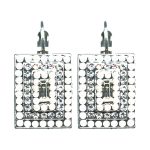 Earrings By Mariana Woman Radiant White Opal and Shell Swarovski Crystals