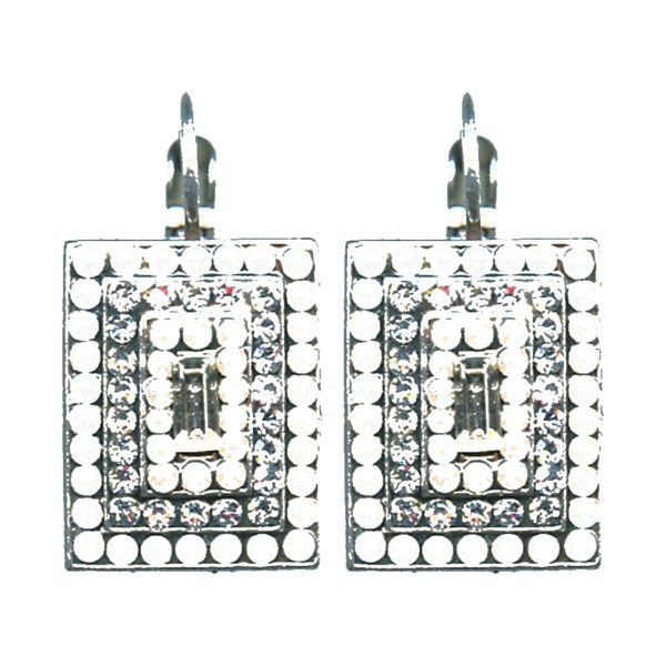 Earrings By Mariana Woman Radiant White Opal and Shell Swarovski Crystals