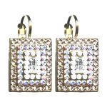 Earrings By Mariana Woman Chic White Opal and Vintage Rose Swarovski Crystals