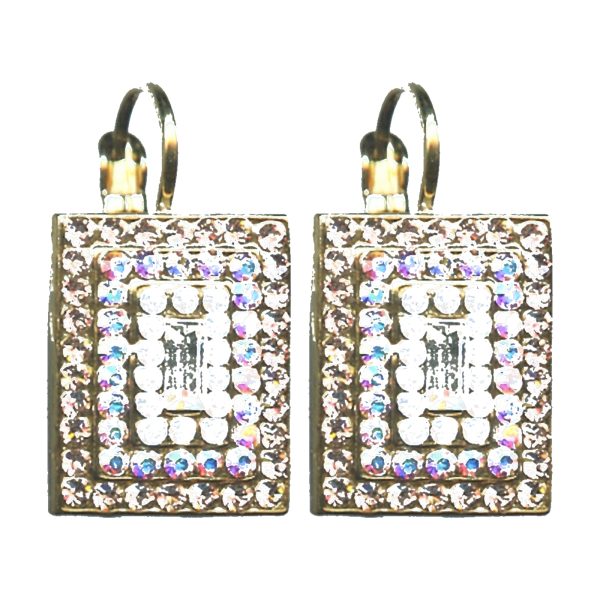 Earrings By Mariana Woman Chic White Opal and Vintage Rose Swarovski Crystals