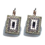 Earrings By Mariana Woman Pinks and light sapphire and Swarovski Crystals - Image 2