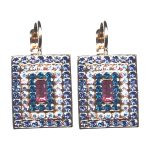 Earrings By Mariana Woman Chic Air Blue Opal and Capri Blue Swarovski Crystals - Image 2