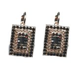 Earrings By Mariana Woman Classic Jet and Black Diamond Swarovski Crystals - Image 2