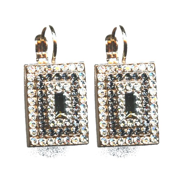 Earrings By Mariana Woman Charming Clear and AB and Silver Night Swarovski Crystals