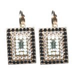 Earrings By Mariana Woman Feminine Jet and Clear Crystal Swarovski Crystals