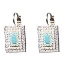 Earrings By Mariana Woman Light amethyst and Crystal Swarovski Crystals - Image 2