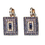 Earrings By Mariana Woman Stylish Pearl and Aquamarine Swarovski Crystals - Image 2
