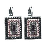 Earrings By Mariana Woman Striking Dk.Olive Swarovski Crystals - Image 2