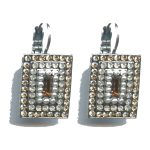 Earrings By Mariana Woman Chic Light Colorado Topaz and Clear Swarovski Crystals