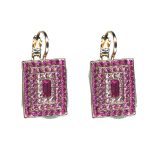 Earrings By Mariana Woman White opal and Crystal Aurora Swarovski Crystals