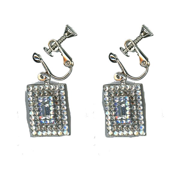 Earrings By Mariana Woman Luxurious Clear and Black Diamond Swarovski Crystals