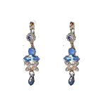 Earrings By Mariana Woman Vibrant Pearl and Lavender Swarovski Crystals - Image 2