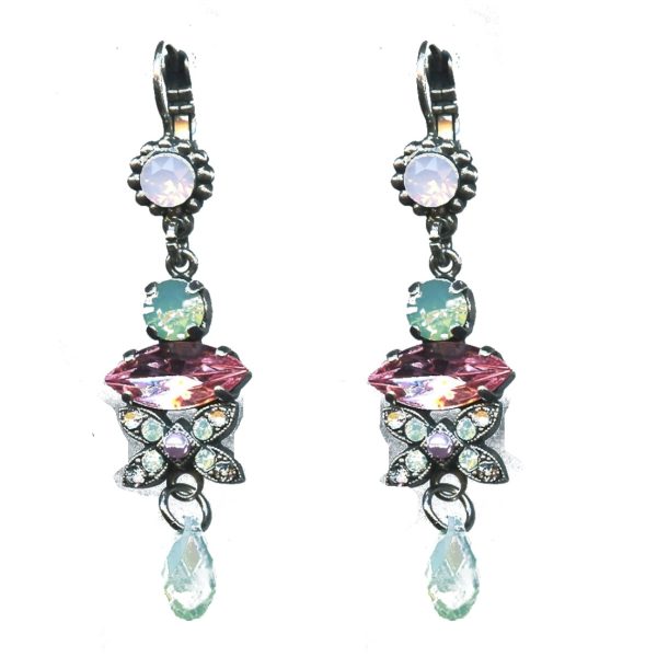 Earrings By Mariana Woman Chic Chrysolite Opal and Chrysolite Swarovski Crystals