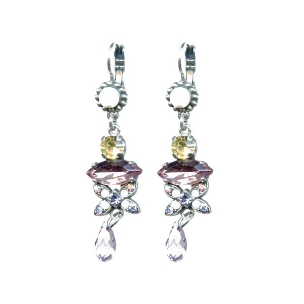 Earrings By Mariana Woman Stylish Chalk White Swarovski Crystals