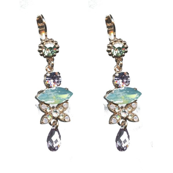 Earrings By Mariana Woman Romantic Light Amethyst and Clear Swarovski Crystals