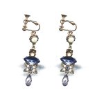 Earrings By Mariana Woman Pinks and light sapphire and Swarovski Crystals