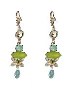 Earrings By Mariana Woman Stylish Pacific Opal and Rose Gold Swarovski Crystals - Image 2