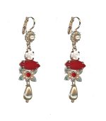 Earrings By Mariana Woman Chic Turquoise and Laguna Delite Swarovski Crystals - Image 2