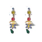 Earrings By Mariana Woman Dazzling Topaz and Sun Kissed Blush Swarovski Crystals - Image 2