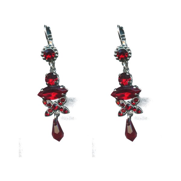 Earrings By Mariana Woman Feminine Siam Swarovski Crystals