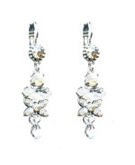Earrings By Mariana Woman Delicate Pearl and Champagne Swarovski Crystals
