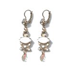 Earrings By Mariana Woman Chic Riverstone Mineral and Clear Swarovski Crystals