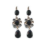 Earrings By Mariana Woman Captivating Jet and Black Diamond Swarovski Crystals - Image 2