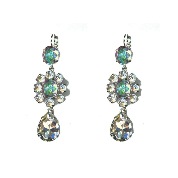 Earrings By Mariana Woman Sparkling Moonlight and AB Swarovski Crystals