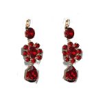 Earrings By Mariana Woman Luxurious Siam Swarovski Crystals