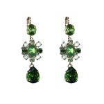 Earrings By Mariana Woman Radiant Mint and Green Swarovski Crystals - Image 2