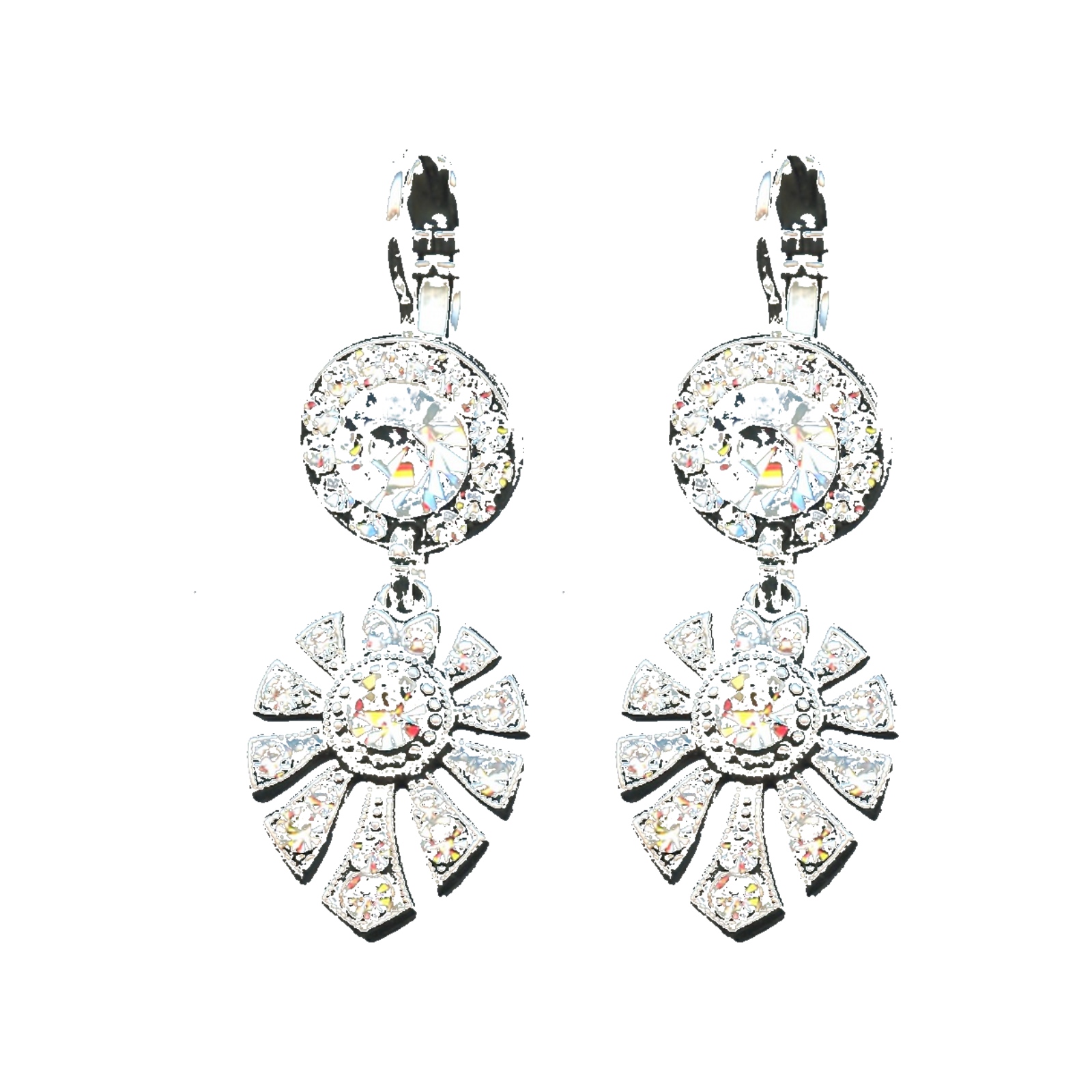 E-1514-3-001001-SP6 Earrings By Mariana Woman Romantic Clear Swarovski Crystals - Image 1