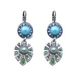 Earrings By Mariana Woman Romantic Turq and Blue Zircon Swarovski Crystals