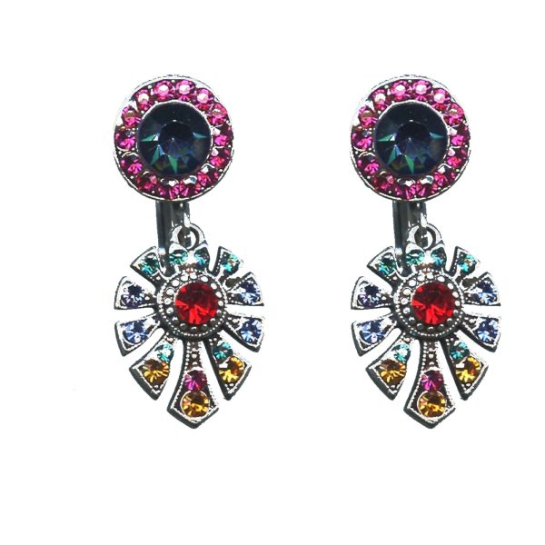 Earrings By Mariana Woman Striking Topaz and Turq Swarovski Crystals
