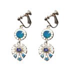 Earrings By Mariana Woman Contemporary Opal and Royal Blue Swarovski Crystals