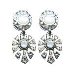 Earrings By Mariana Woman Elegant Opal and Shell Swarovski Crystals