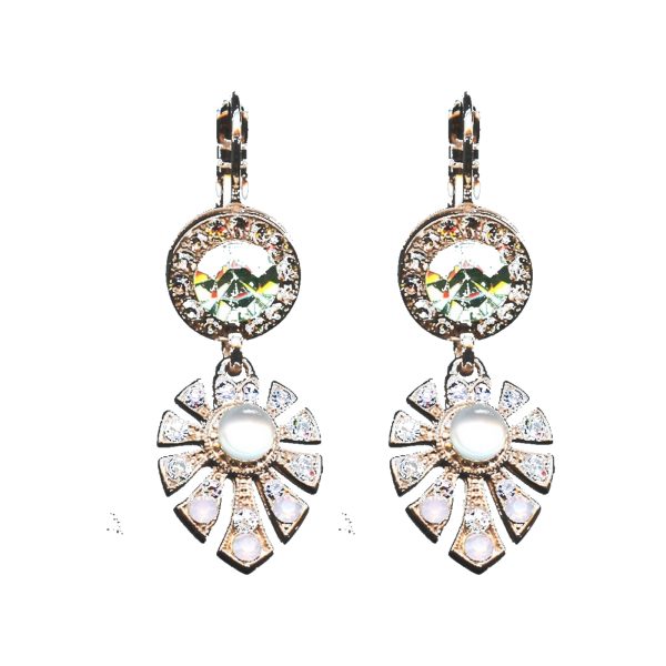 Earrings By Mariana Woman Luminous Pinks and light sapphire and chrysolite Swarovski Crystals